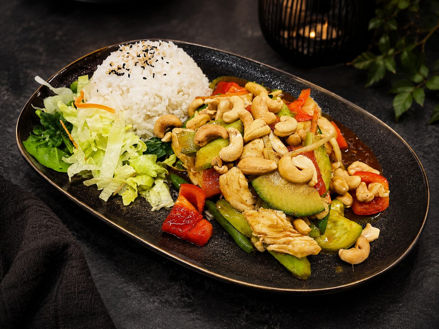 Kyckling med cashewnötter