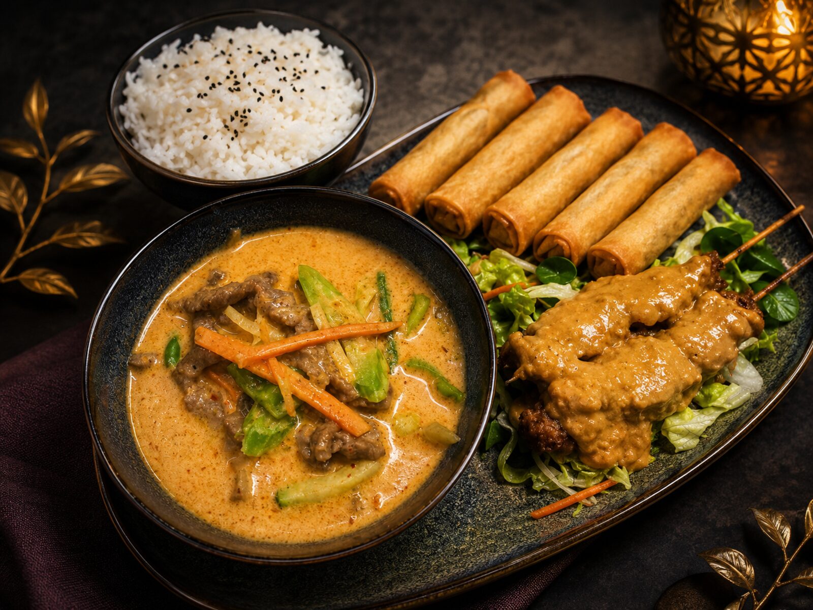 Thai tre små rätter