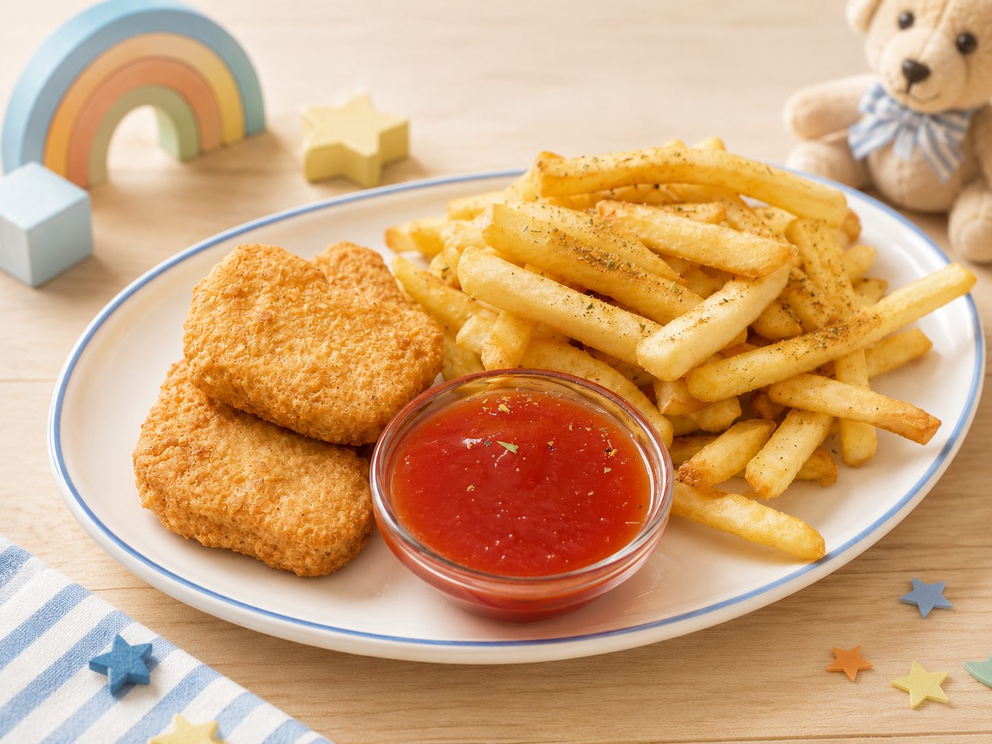 Nuggets med pommes (Barn)
